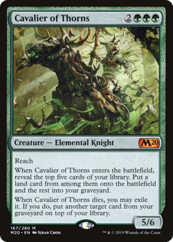 Cavalier of Thorns (REGULAR) x1 - MTG Core Set 2020 M20 #167 - Image 1