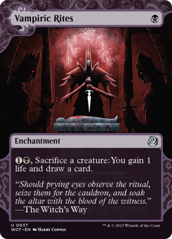 Vampiric Rites (REGULAR) x1 - MTG Wilds of Eldraine: Enchanting Tales WOT #37 - Image 1