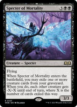 Specter of Mortality (REGULAR) x1 - MTG Wilds of Eldraine WOE #107 - Image 1