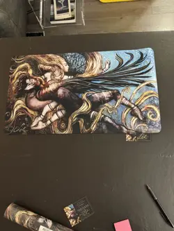 Seb McKinnon (Signed) Rebecca Guay MTG Playmat "The Poet and The Faerie Queen" - Image 1