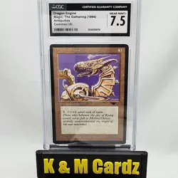 MTG - Antiquities - Dragon Engine - Graded - CGC 7.5 - Vintage - Image 1