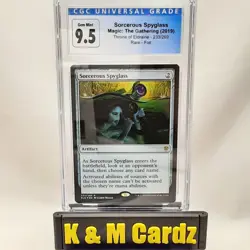 MTG - Throne of Eldraine - Sorcerous Spyglass - Foil - Graded - CGC 9 - Image 1