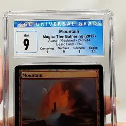 MTG - Avacyn Restored - Mountain - Foil - Graded - CGC 9 - Image 3