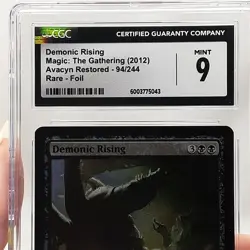 MTG - Avacyn Restored - Demonic Rising - Foil - Graded - CGC 9 - Image 3