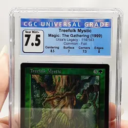 MTG - Urza's Legacy - Treefolk Mystic - Foil - Graded - CGC 7.5 - Image 3
