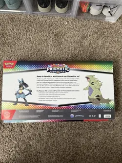 Prismatic Evolutions Lucario Ex And Tyranitar Ex Premium Collection Pokemon TCG - Image 2