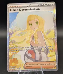 Lillie's Determination 184/132 NM - Pokemon TCG ME01: Mega Evolution Holo SIR - Image 1