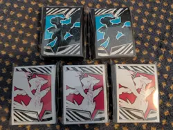 Pokemon TCG Black Bolt and White Flare Sleeves x 5 New Sealed - Image 1
