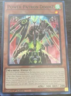 Yugioh! Power Patron DoomZ DOOD-EN011 Super Rare 1st Ed NM - Image 1