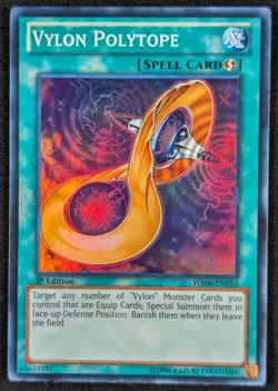 Vylon Polytope 1996 1st Edition Super Rare Holo Yugioh Card HA06-EN056 (NM) - Image 1
