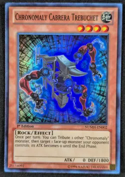 Chronomaly Cabrera Trebuchet 1996 1st Edition Super Rare Yugioh NUMH-EN002 (NM) - Image 1