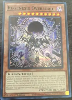 Yugioh! Regenesis Overlord DOOD-EN022 Super Rare 1st Ed NM - Image 1
