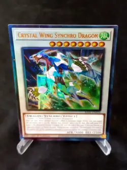 YuGiOh! Crystal Wing Synchro Dragon RA02-EN029 Ultimate Rare - Near Mint - Image 1