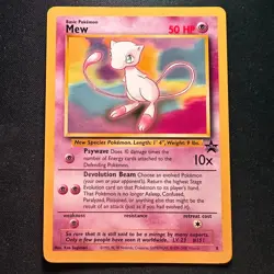 Mew 8 Black Star Promo Non Holo Rare Pokemon Card Mint - Image 1
