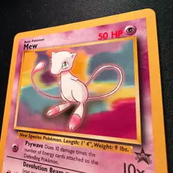 Mew 8 Black Star Promo Non Holo Rare Pokemon Card Mint - Image 3