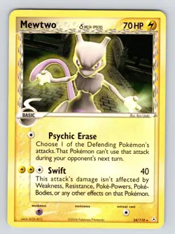 Mewtwo (Delta Species) 24/110 - EX Holon Phantoms - Non-Holo Pokemon Card - LP! - Image 1