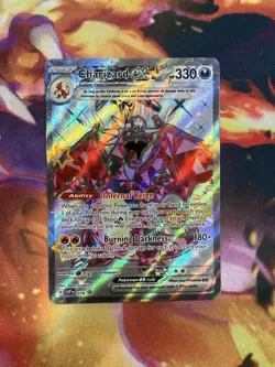 Charizard EX Promo card Pokemon TCG Scarlet & Violet Paldean Fates #74 - Image 1