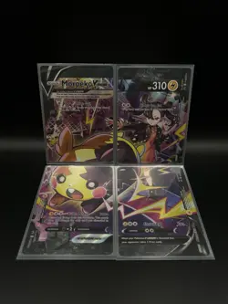 Morpeko V-Union SWSH289 - Pokemon Sword & Shield Black Star Promo 4 Card Bundle - Image 1