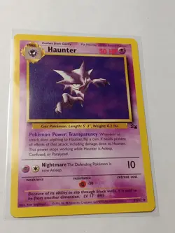 1999 Pokemon Haunter Base Set 29/102 Uncommon Card NM+ (1012) - Image 1