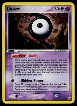 Pokemon Card - Unown (Z) Unseen Forces Z/28 Holo Rare - Image 1
