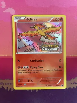 Pokemon Card Moltres XY127 Black Star Promo STAMPED Fates Collide Near Mint Cond - Image 1