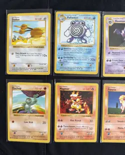 x 8 Pokemon Cards: Shadowless Base Set Cards Non-Holo Bundle Joblot 1999 WOTC - Image 2