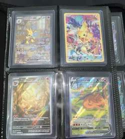 Pokemon Top Loader Binder Of 128 Cards - Mostly NM Or Better - READ DESCRIPTION! - Image 1