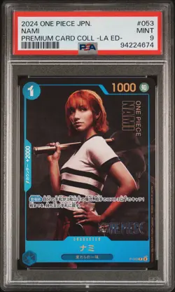 2024 ONE PIECE JPN PREMIUM CARD COLLECTION -LIVE ACTION ED- #053 NAMI PSA 9 - Image 1