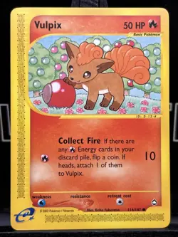 VULPIX 116/147 - NON-HOLO - Aquapolis - e-READER - WOTC Pokemon Card - 2002 LP - Image 3