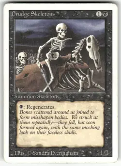 DRUDGE SKELETONS (COMMON) MTG REVISED EDITION - Image 1