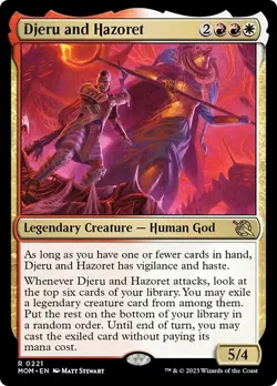 DJERU AND HAZORET mtg NM-M March of The Machine 1 Rare - Image 1