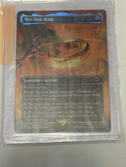 MTG Magic The Gathering Lord of the Rings The One Ring Borderless Foil #0451 - Image 1