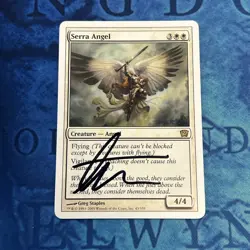MTG Magic Serra Angel Signed Artist Proof x1 9th Edition Greg Staples💥✍ RARE - Image 1