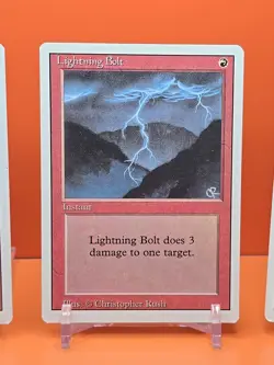 🔴🔴 (4) 1994 MAGIC The Gathering LIGHTNING BOLT REVISED 3RD EDITION PLAYED 🔴🔴 - Image 4