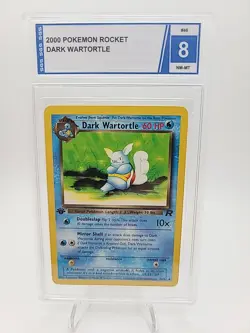 Dark Wartortle #46/82 1ST EDITION SGS 8 2000 Pokemon Rocket FRESH GRADE!! - Image 1