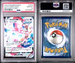 2022 POKEMON SWORD & SHIELD BRILLIANT STARSFULL ART/SYLVEON VMAX TG15 PSA 10 - Image 3