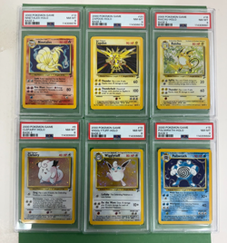 2000 POKEMON GAME BASE II PSA 8 ZAPDOS RAICHU POLIWRATH WIGGLYTUFF NINETALES - Image 1