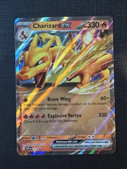 Pokemon TCG Charizard EX SVP 161 Scarlet & Violet Black Star Promo NM Condition - Image 1