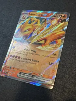 Pokemon TCG Charizard EX SVP 161 Scarlet & Violet Black Star Promo NM Condition - Image 2