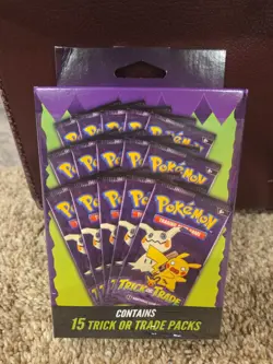 Pokemon Trick or Trade Booster Pack box 15 Packs 2025 Sealed Walgreens Exclusive - Image 1