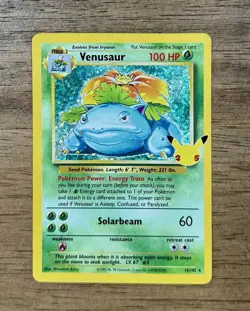 2021 Pokemon SWSH Celebrations VENUSAUR Classic Collection #15/102 Holo - Image 1
