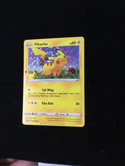 Pikachu SWSH039 Holo Pokemon 25th Anniversary General Mills Black Star Promo - Image 2