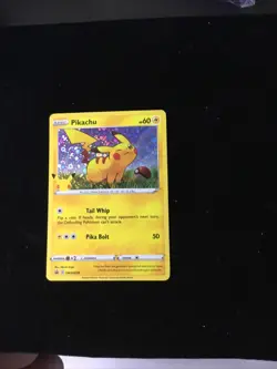 Pikachu SWSH039 Holo Pokemon 25th Anniversary General Mills Black Star Promo - Image 3