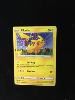 Pikachu SWSH039 Holo Pokemon 25th Anniversary General Mills Black Star Promo - Image 4
