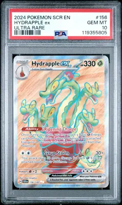 2024 POKEMON SCR EN-STELLAR CROWN ULTRA RARE #156 HYDRAPPLE EX PSA 10 - Image 1