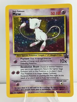 Mew 09/53 Wotc Black Star Promo Holo Rare Pokemon LP/NM - Image 1