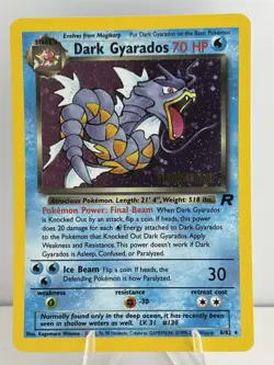 Dark Gyarados (Prerelease) 08/82 Wotc Promo Holo Pokemon NM - Image 1