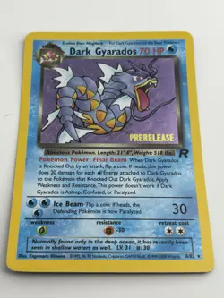 Dark Gyarados (Prerelease) 08/82 Wotc Promo Holo Pokemon NM - Image 5