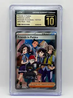 2025 Pokemon Friends in Paldea #137/131 UR Prismatic Evolutions CGC 10 PRISTINE - Image 1