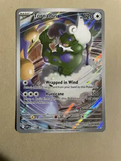 Pokemon Center Stamped White Flare ETB Black Star Promo Tornadus #210 - Image 1